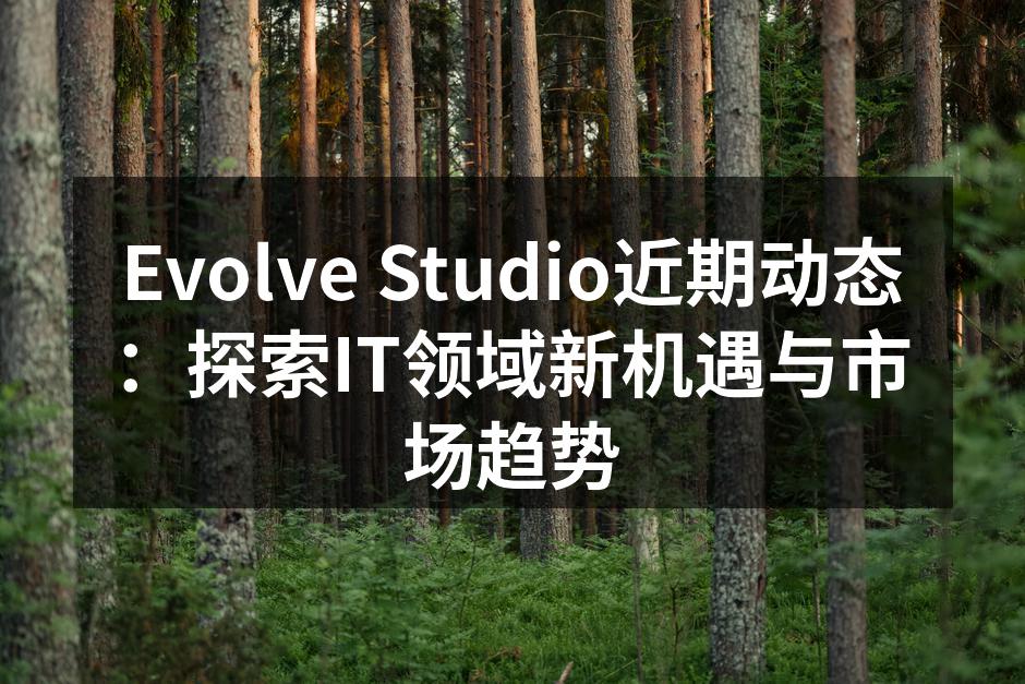 Evolve Studio近期动态：探索IT领域新机遇与市场趋势
